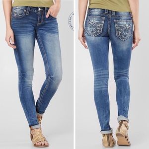 Rock Revival Sundee Easy Skinny Jeans Rhinestones